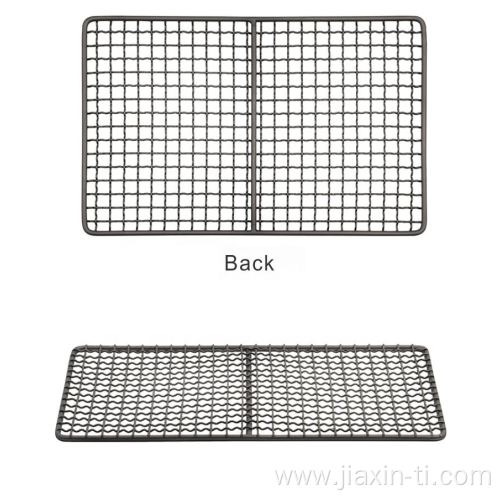 Barbecue Wire Mesh Titanium Grill Plate bbq Machine